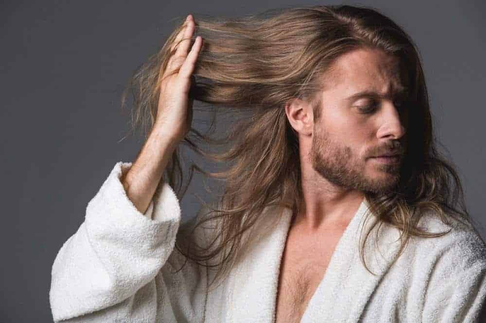 how to take care of long hair men